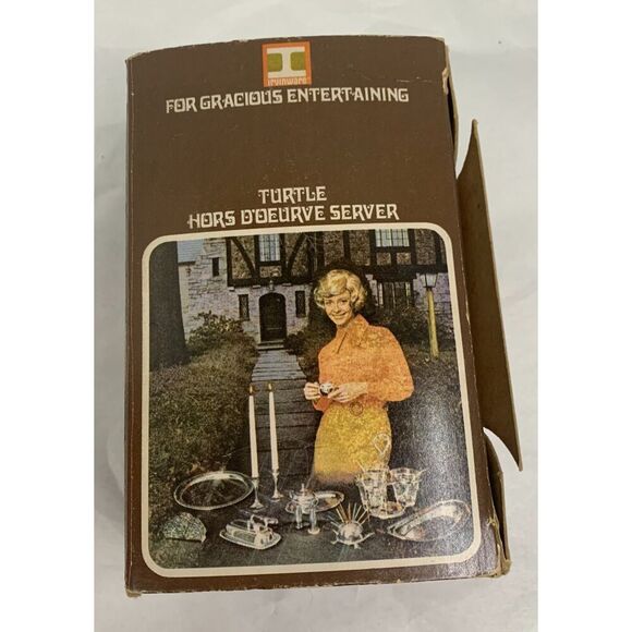 IRVINWARE TURTLE HORS D'OEURVE APPETIZER TOOTHPICK VINTAGE charcuterie holder - Picture 8 of 9